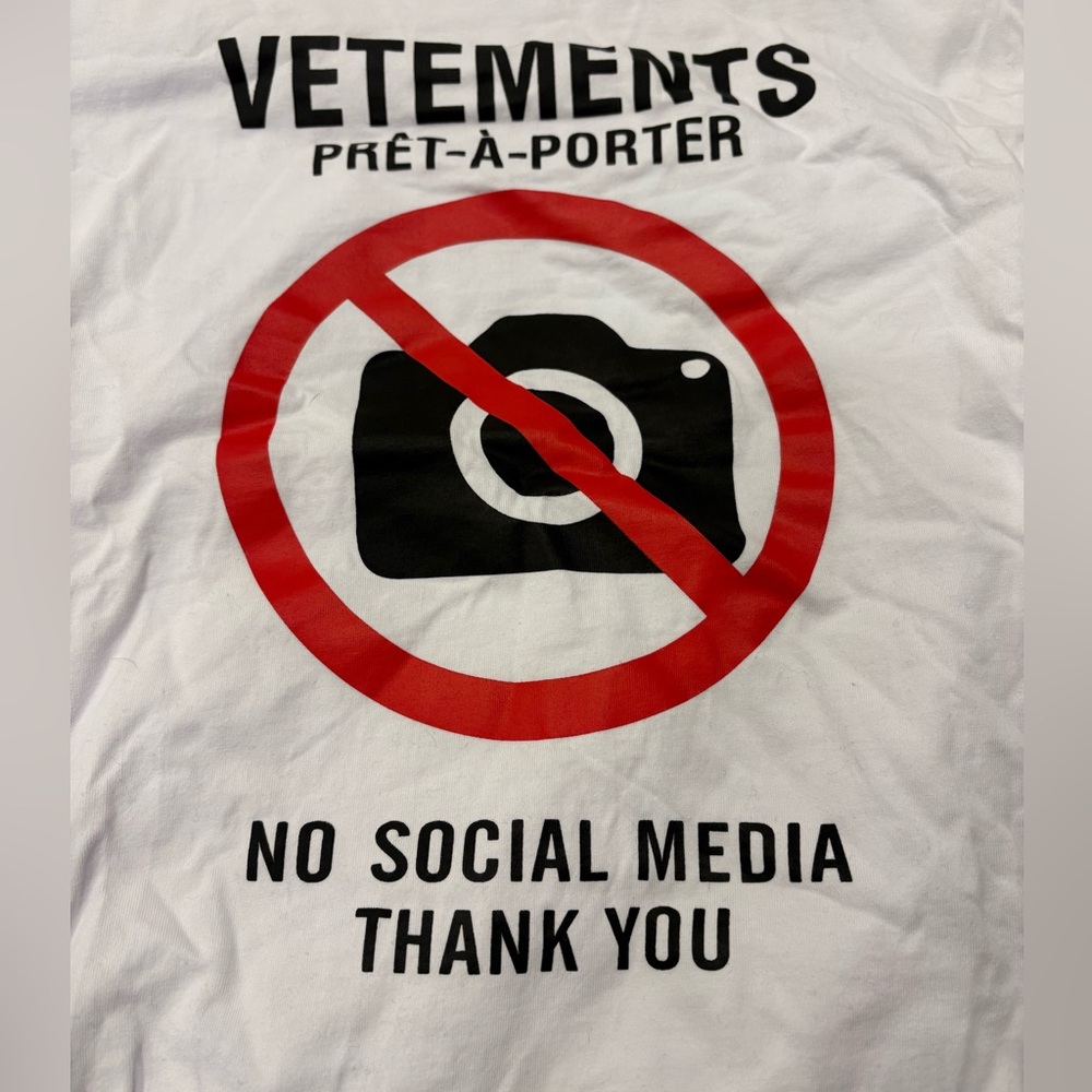 Limited Edition Vetements Tee